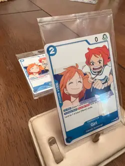 One Piece TCG Promo Card Pack P-096 Girl Nami Release Event OP14 Set of 2 - Image 4
