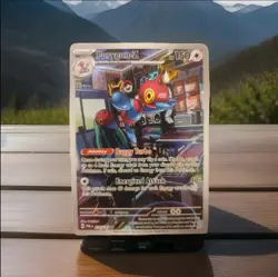 Pokemon TCG Porygon-Z Card 214/182 Scarlet&Violet Paradox Rift Illustration Rare - Image 1