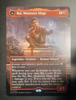 Ral, Monsoon Mage Modern Horizons 3 Borderless 445 EN mtg FOIL - Image 1