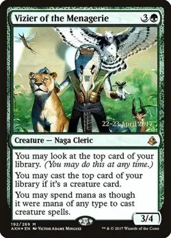Vizier of the Menagerie - Foil Prerelease Promo Amonkhet LP MTG - Image 1
