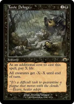 MTG English Toxic Deluge (Retro Frame) NM Normal Modern Horizons 3 - Image 1