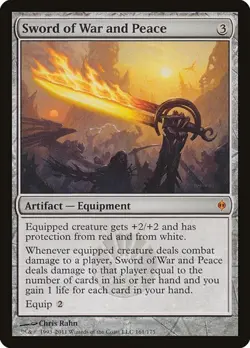 Sword of War and Peace New Phyrexia LP MTG - Image 1
