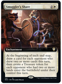 1x Smuggler's Share Extended Art Streets of New Capenna: Commander NM MTG - Image 1