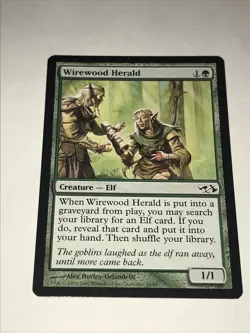 Magic the Gathering Wirewood Herald Card - Image 2