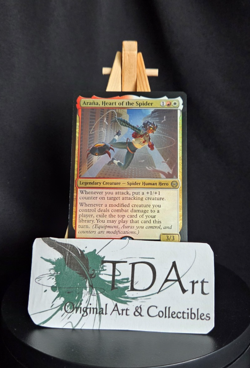 ARANA, HEART OF THE SPIDER ~ NM ~ MTG Magic- 0123 SPM Marvel Spider-Man FOIL - Image 1