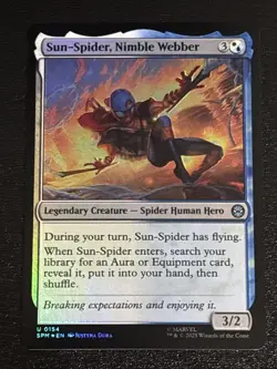 MTG Universes Beyond: Spider-man Sun-Spider, Nimble Webber Foil 0154 NM - Image 1