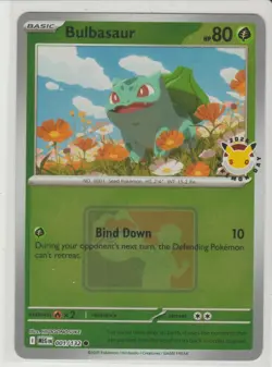 Bulbasaur - Pokemon Day League Promo Pokemon Card MEG 001/132 - Image 1