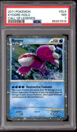 Pokemon Call of Legends Kyogre SL6 PSA 7 - Image 1