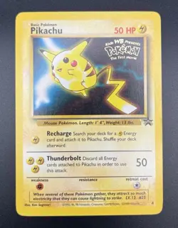 Pokemon Pikachu #4 Promo Card First Movie - Image 1