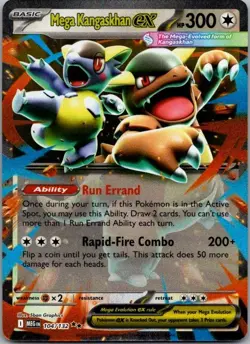 Pokemon TCG Mega Kangaskhan ex Double Rare ME01: Mega Evolution 104/132 NM - Image 1