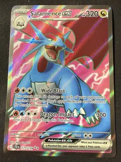 Pokemon Salamence EX 177/159 Journey Together Ultra Rare TCG - NM/Mint - Image 1