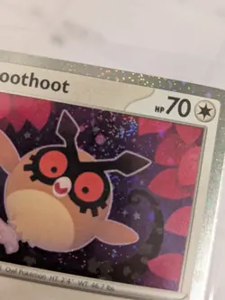 Pokemon Hoothoot 126/162 Cosmos Holo Temporal Forces With Swirl 🍥 Over Head - Image 2