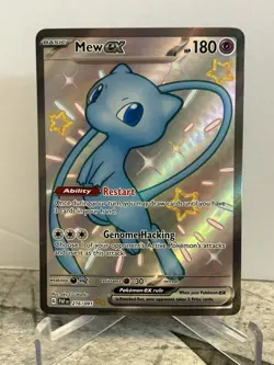Pokemon TCG Mew EX 216/091 Paldean Fates Ultra Rare NM - Image 1