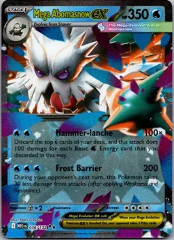 Pokemon TCG Mega Abomasnow ex Double Rare ME01: Mega Evolution 036/132 NM - Image 1