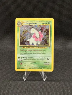 Pokemon Meganium 10/111 Neo Genesis Holo Unlimited - Lightly Played - Image 1