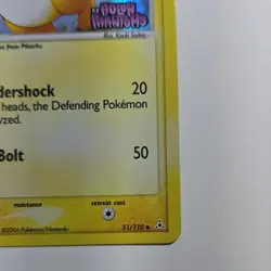 Pokemon TCG Raichu EX Holon Phantoms Holo 51/110 Stage 1 80 HP 2006 English - Image 4