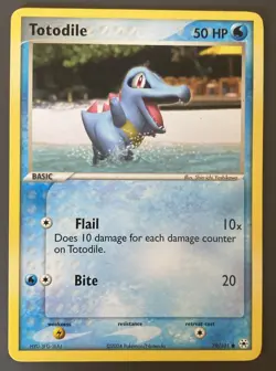 Pokemon TCG Totodile EX Hidden Legends 79/101 Regular Common - Image 1