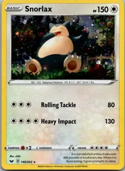 Pokemon TCG Snorlax - (Cosmos Holo) Promo Blister Exclusives 140/202 NM - Image 1