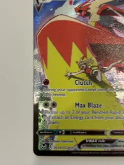 Pokemon TCG English Card Silver Tempest Trainer Gallery Blaziken VMAX TG15/TG30 - Image 4