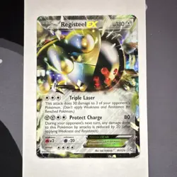 Pokemon Registeel EX 81/124 Dragons Exalted Ultra Rare Holo Basic 180 HP Card - Image 1
