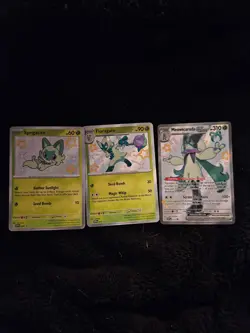 Shiny Meowscarada Floragato Sprigatito SVP 076 077 078 Pokemon TCG Promo - Image 1