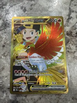 Pokemon TCG Ethans Ho-Oh Ex 239/182 Full Art Gold Hyper Rare Destined Rivals NM - Image 2