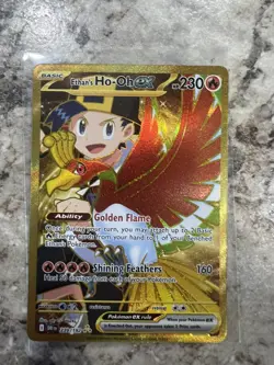 Pokemon TCG Ethans Ho-Oh Ex 239/182 Full Art Gold Hyper Rare Destined Rivals NM - Image 3