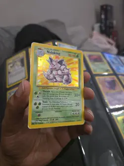 Pokemon Base Set Unlimited Nidoking 11/102 Holo Rare MP - Image 2