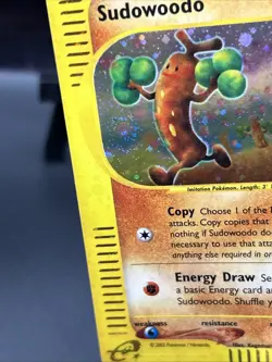 Pokemon TCG Sudowoodo Holo eReader Swirl Aquapolis H24/H32 - Image 5