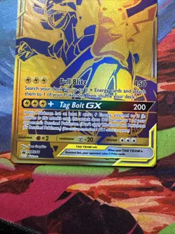 Pikachu & Zekrom GX SM248 Gold Tag Team Pokemon Promo Card - Image 3