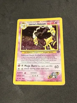 Sabrina's Alakazam 16/132 Pokemon Gym Challenge Holo HP-DMGD - Image 2
