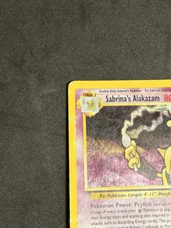 Sabrina's Alakazam 16/132 Pokemon Gym Challenge Holo HP-DMGD - Image 3