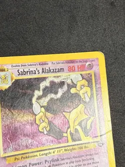 Sabrina's Alakazam 16/132 Pokemon Gym Challenge Holo HP-DMGD - Image 4