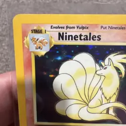 Pokemon Ninetales Holo Unlimited Rare TCG Card Base Set 12/102 LP - Image 4