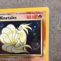 Pokemon Ninetales Holo Unlimited Rare TCG Card Base Set 12/102 LP - Image 5