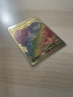 Fan Art -Snorlax Vmax Premium Rainbow Gold Foil Textured Collector Pokemon - Image 4