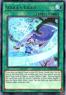 Sekka's Light FLOD-EN062 Yu-Gi-Oh! Light Play 1st Edition - Image 1