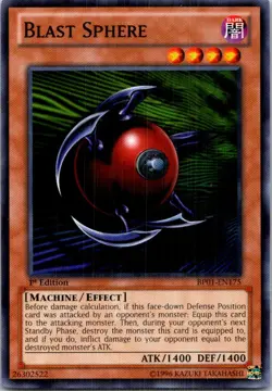 Blast Sphere BP01-EN175 Yu-Gi-Oh! 1st Edition Light Play - Image 1