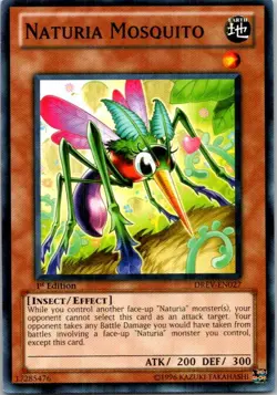 Naturia Mosquito DREV-EN027 Yu-Gi-Oh! Card Light Play 1st Edition - Image 1