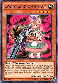 Zoodiac Bunnyblast RATE-EN015 Yu-Gi-Oh Card Light Play Unlimited - Image 1