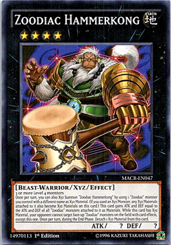 Zoodiac Hammerkong MACR-EN047 Yu-Gi-Oh! Card 1st Edition Light Play - Image 1