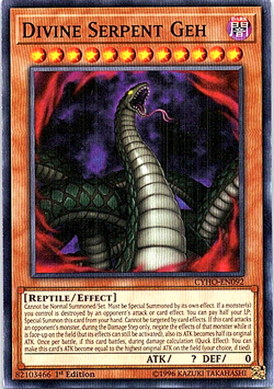Divine Serpent Geh CYHO-EN092 Yu-Gi-Oh! Light Play 1st Edition - Image 1