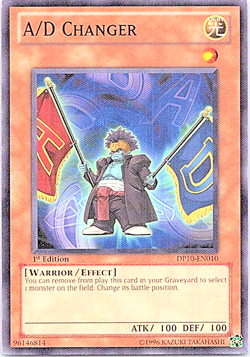 A/D Changer DP10-EN010 Yu-Gi-Oh! Card Heavy Play 1st Edition - Image 1
