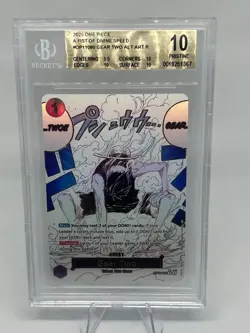 One Piece TCG | Gear Two Event Alt Art | OP11-080 | BGS 10 Pristine - Image 1