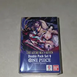 Bandai One Piece Card Game The Azure Sea's Seven Double Pack Set 9 Booster Pack - Image 1