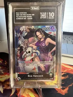 TAG 10 Boa Hancock (2025 PSA Magazine Promo) OP07-038 One Piece Promo - Image 1