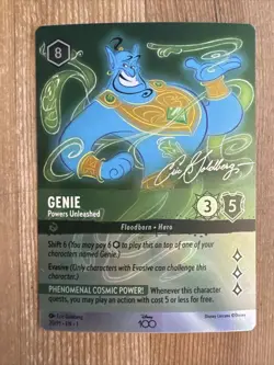 Disney Lorcana Genie Powers Unleashed 20/P1 Disney 100 Promo Foil NM Enchanted - Image 1