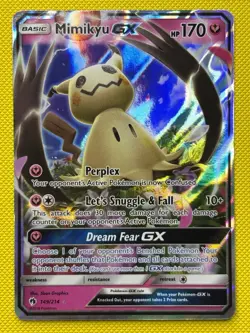 Pokemon TCG Mimikyu GX 149/214 Sm-Lost Thunder Holo Card - Image 1