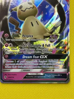 Pokemon TCG Mimikyu GX 149/214 Sm-Lost Thunder Holo Card - Image 4