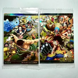 Straw Hat Crew - No.10-SEC1 No.10-SEC2 - SEALED One Piece Wafer Cards B5 LL - Image 1